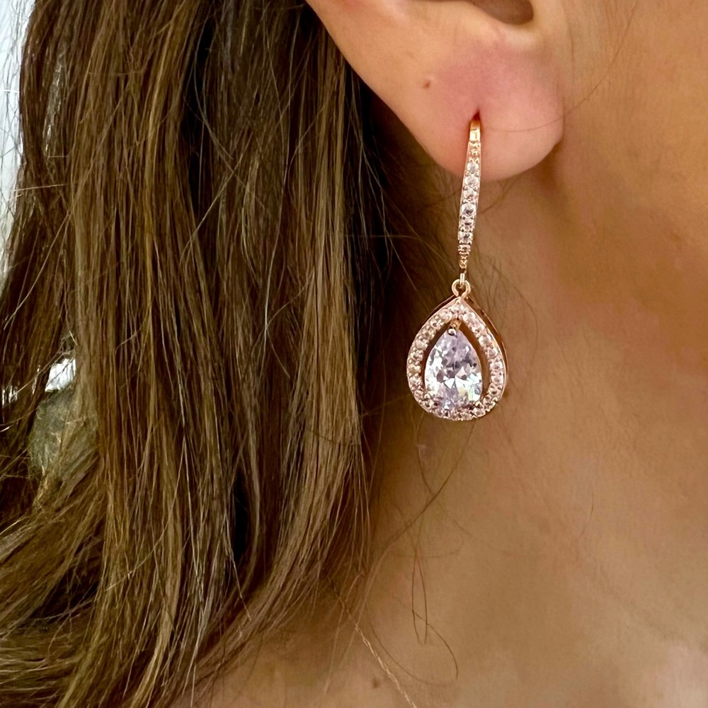Mariell Rose Gold earrings